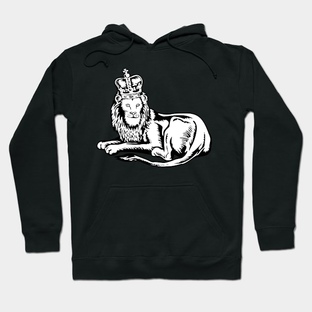 King of Lions Retro Hoodie by retrovectors